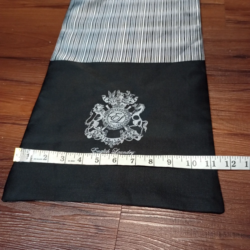 English Laundry by Christopher Wicks wool blend striped scarf